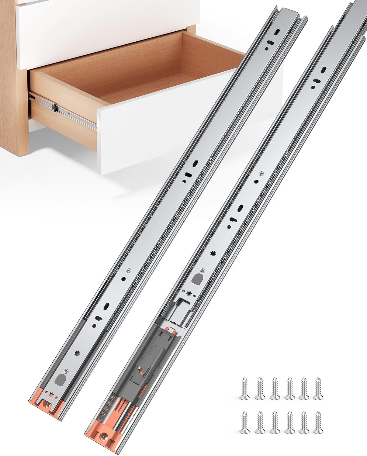 Drawer Slide Pair - Corrediças de Gaveta de Montagem Lateral