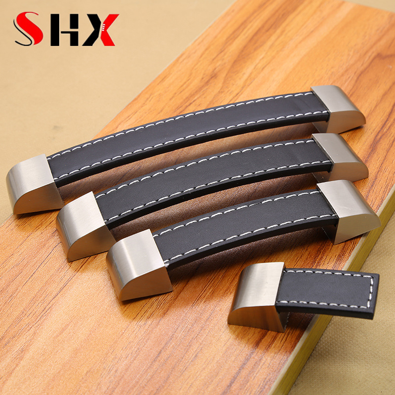Furniture Grade Hardware - Puxadores Modernos de Couro de Alta