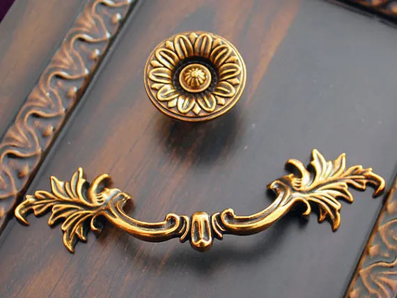 Gaveta do vintage puxa alças g - Furniture Hardware Drop Pulls avaliação e preço