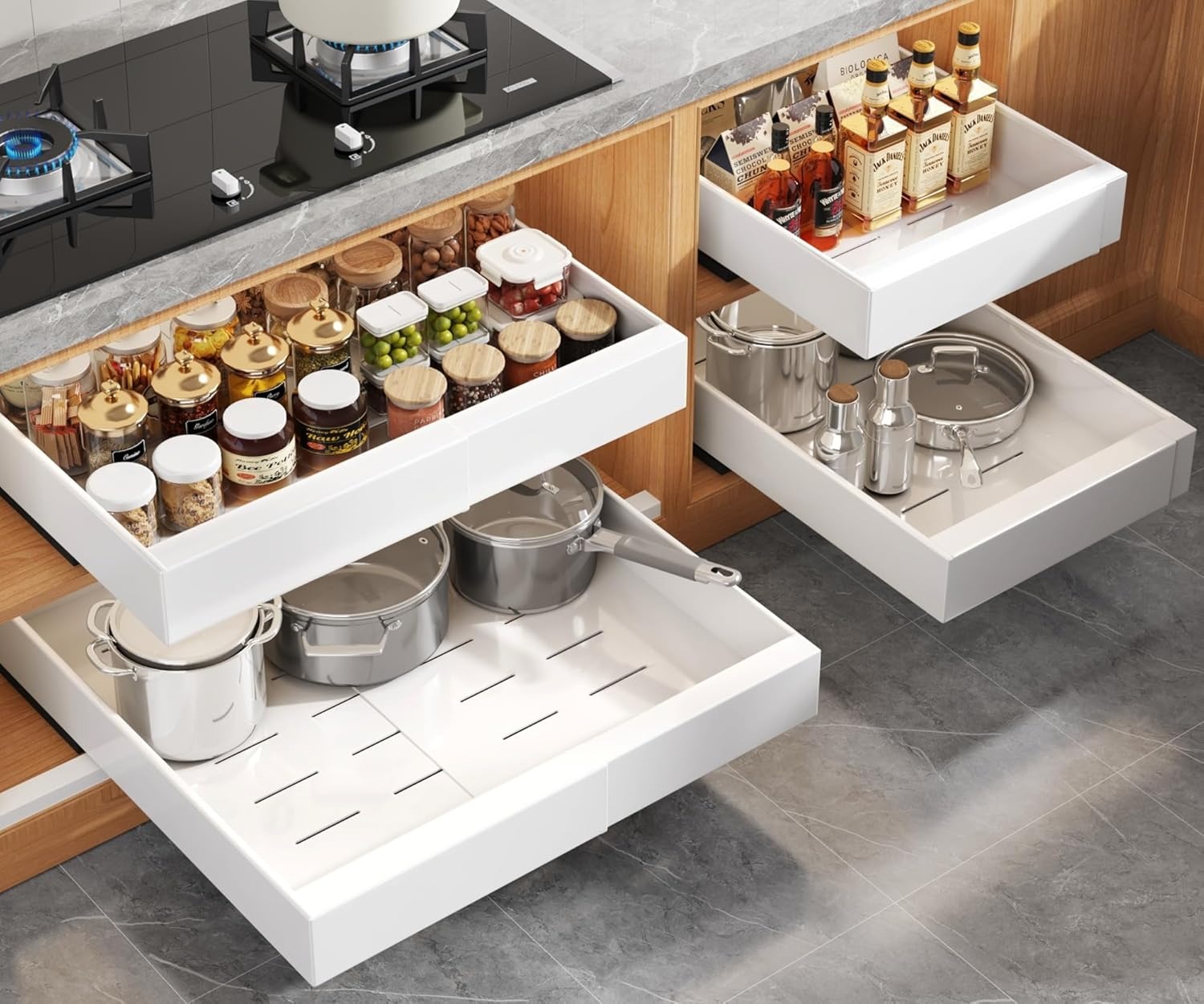 Organizador de armário removív - Drawer Slide Pair avaliação e preço
