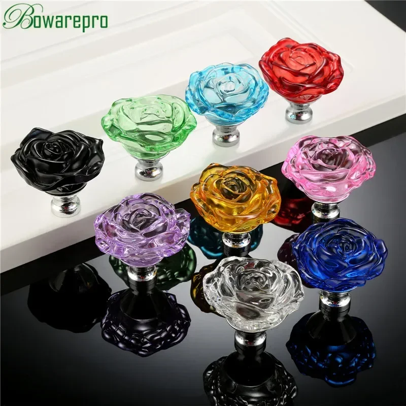 Bowarepro 50mm cristal rosa al - Furniture Hardware Jig avaliação e preço