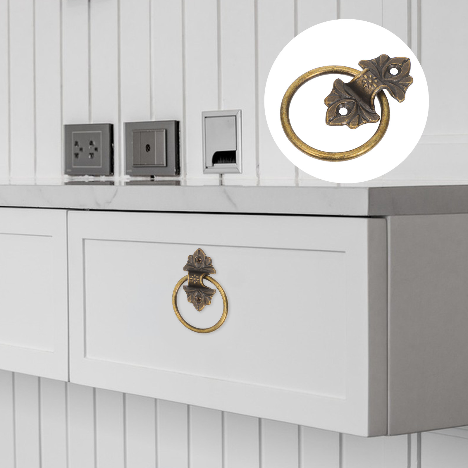 2 Peças de Puxadores de Armári - Furniture Hardware Drop Pulls avaliação e preço