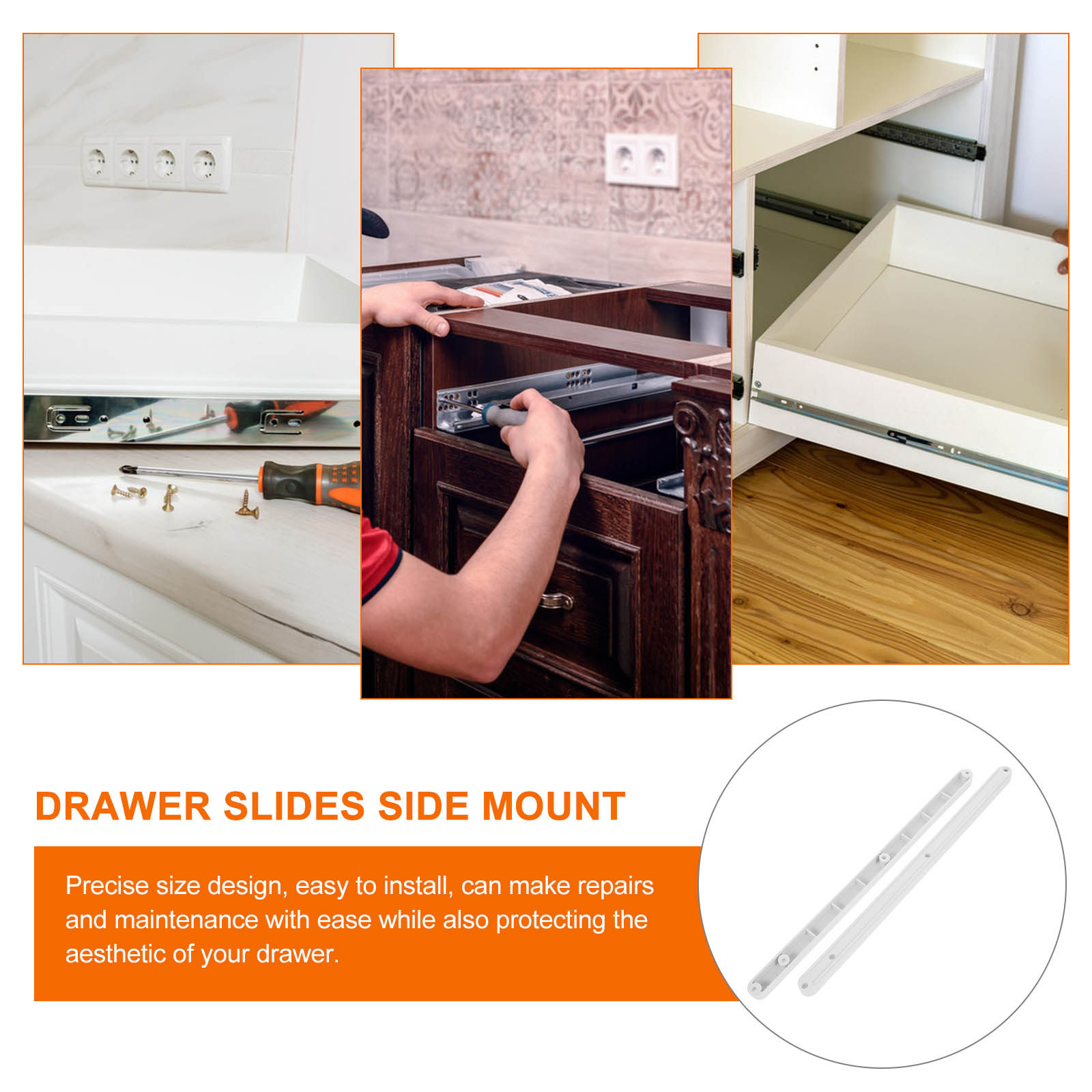 2 Peças Corrediças de Gaveta d - Drawer Slide Pair avaliação e preço